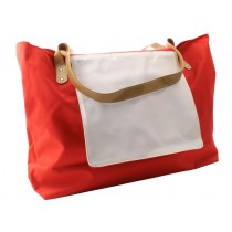 BORSA IN CANVAS ROSSA CM 35X53 VA01738