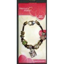 BRACCIALETTO PORTAFOTO MEMORY MAKER GLASS 1 FOTO MEMMAK03