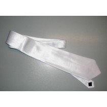 CRAVATTA POLIESTERE BIANCA VA01075
