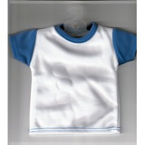 MINI T-SHIRT MANICA COLORATA BLU 5 PZ VA01260B