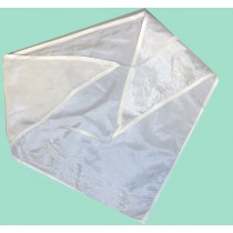 BANDANA -FOULARD RASO LUCIDO BIANCO POLIESTERE VA02056