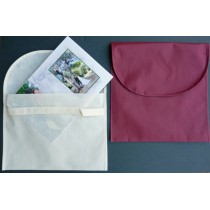 BUSTA PORTAALBUM IN TNT CM 26X35  AVANA O BORDEAUX 6PZ BU002