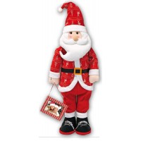 PUPAZZO BABBO NATALE DA 120 CM PORTAFOTO IN STOFFA   F. 10X15  PF69Y5
