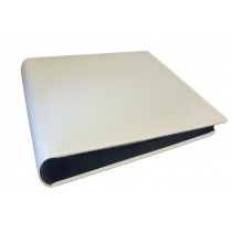 ALBUM 33X33 IN ECOPELLE BIANCA  60FG NERI AL3411BN