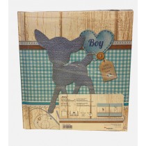 ALBUM  28X30.5 25FG nascita AZZURRO ALUK140L