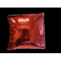 CUSCINO QUADRATO FULL PHOTO GLITTER ROSSO PF1031