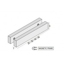 CORNICE 30X40-50-60-70 BARRE MAGNETICHE READY WHITE PFADY30W