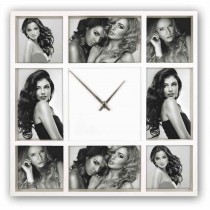CORNICE MULTIFOTO OROLOGIO SAVONA IN LEGNO 8 FOTO PFFC88
