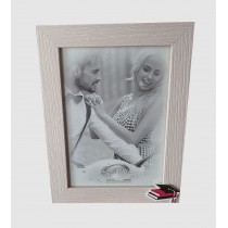 CORNICE 13X18 LEGNO  SHABBY APLICAZIONI TOCCO NERO PFG001