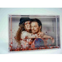 FOTOGLOBO 10X15 CON CUORICINI ROSSI 1PZ  PFRB333S