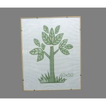 CORNICE A GIORNO CON BORDO IN LEGNO  40X50 2PZ PFRX4050L