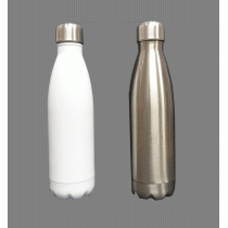 BOTTIGLIA TERMICA IN ACCIAIO COLORE BIANCO  VA01023BT