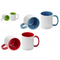 TAZZA BIANCA INTERNO E MANICO COLORATO VA01257S