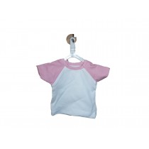 MINI T-SHIRT MANICA COLORATA ROSA 5PZ VA01260P