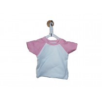MINI T-SHIRT MANICA COLORATA ROSA 5PZ VA01260P