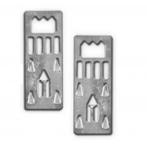 GANCI IN METALLO 5 PUNTE ZINCATO X PANNELLI MORBIDI 50 PZ VA03050