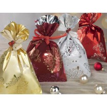 SACCHETTI METALLIZZATI 35X50CM FANTASIE 50PZ VABRGF 