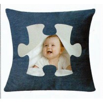 CUSCINO JEANS  PUZZLE CM 40X40 COMPLETO DI IMBOTTITURA VA01295