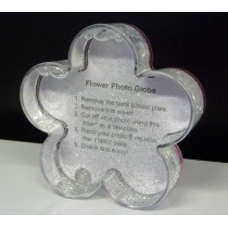 FIORE FOTOGLOBO  CON BRILLANTINI 12PZ PFP9010S